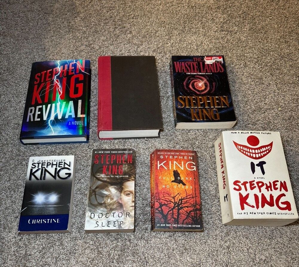 Stephen King Books LOT of 7 - Revival IT The Talisman 1st Edition Hardcover PB